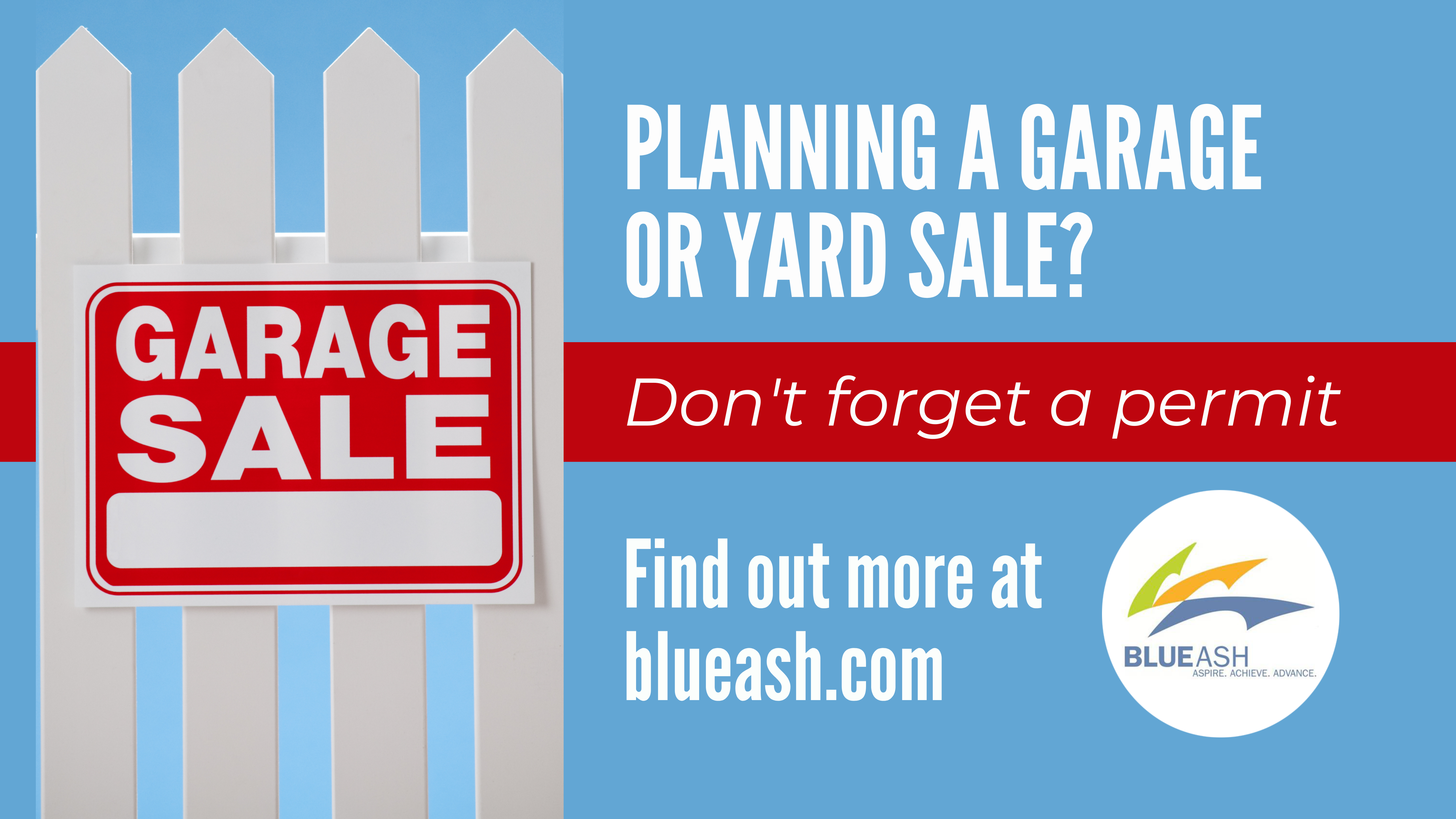 Garage or yard sale permit twitter